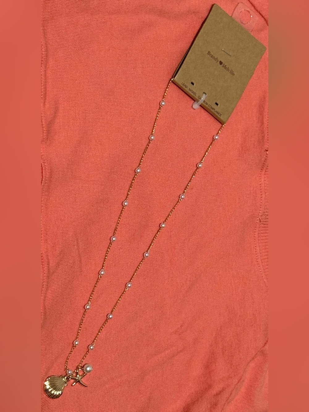 NWT | Brandy Melville Seashell and Star Necklace